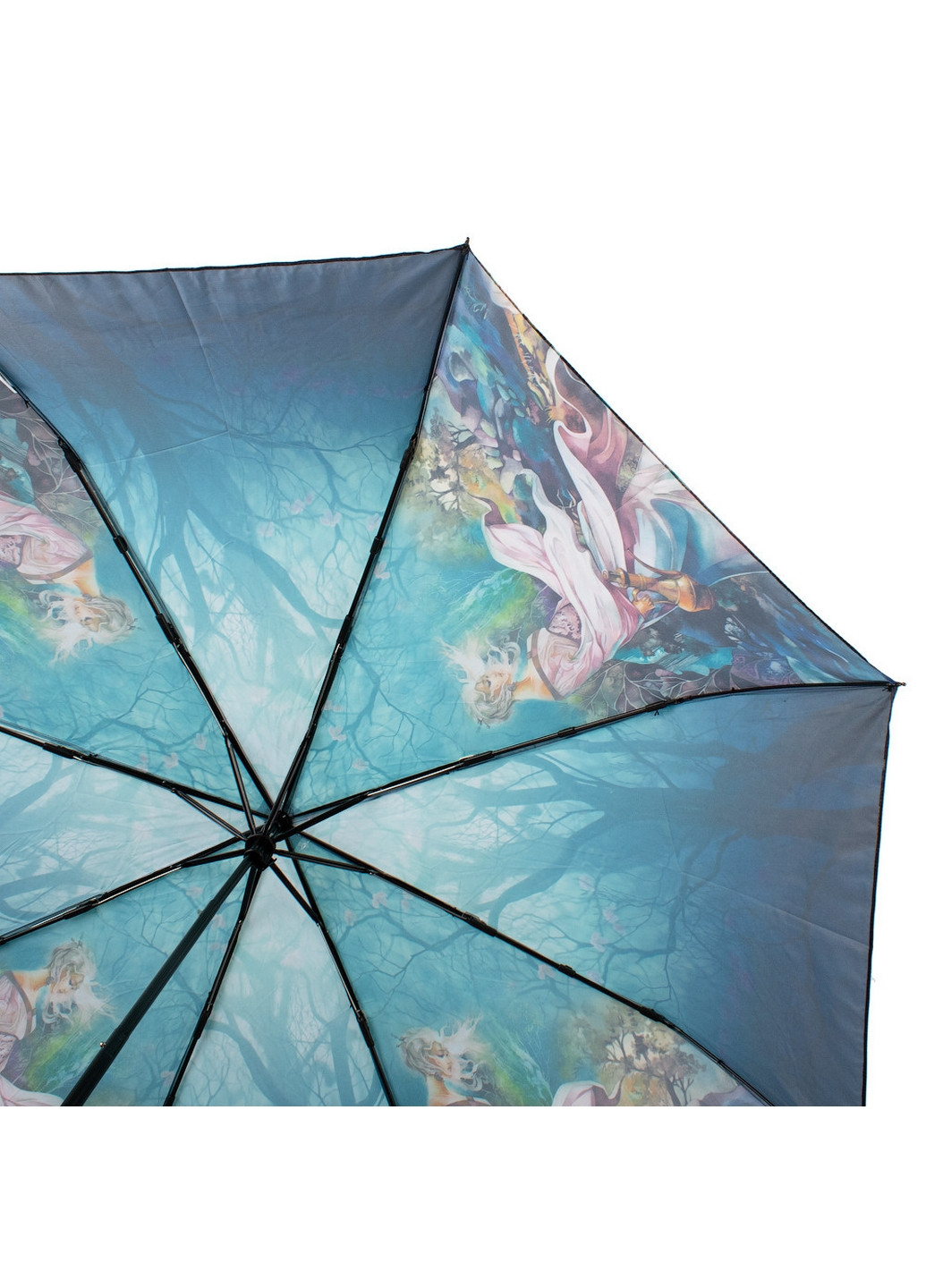 Комбинированный складной женский зонт механический 96 см Zest (260285762)