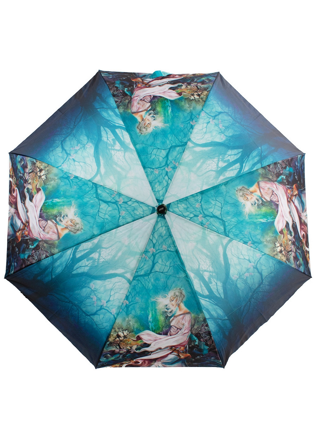 Комбинированный складной женский зонт механический 96 см Zest (260285762)