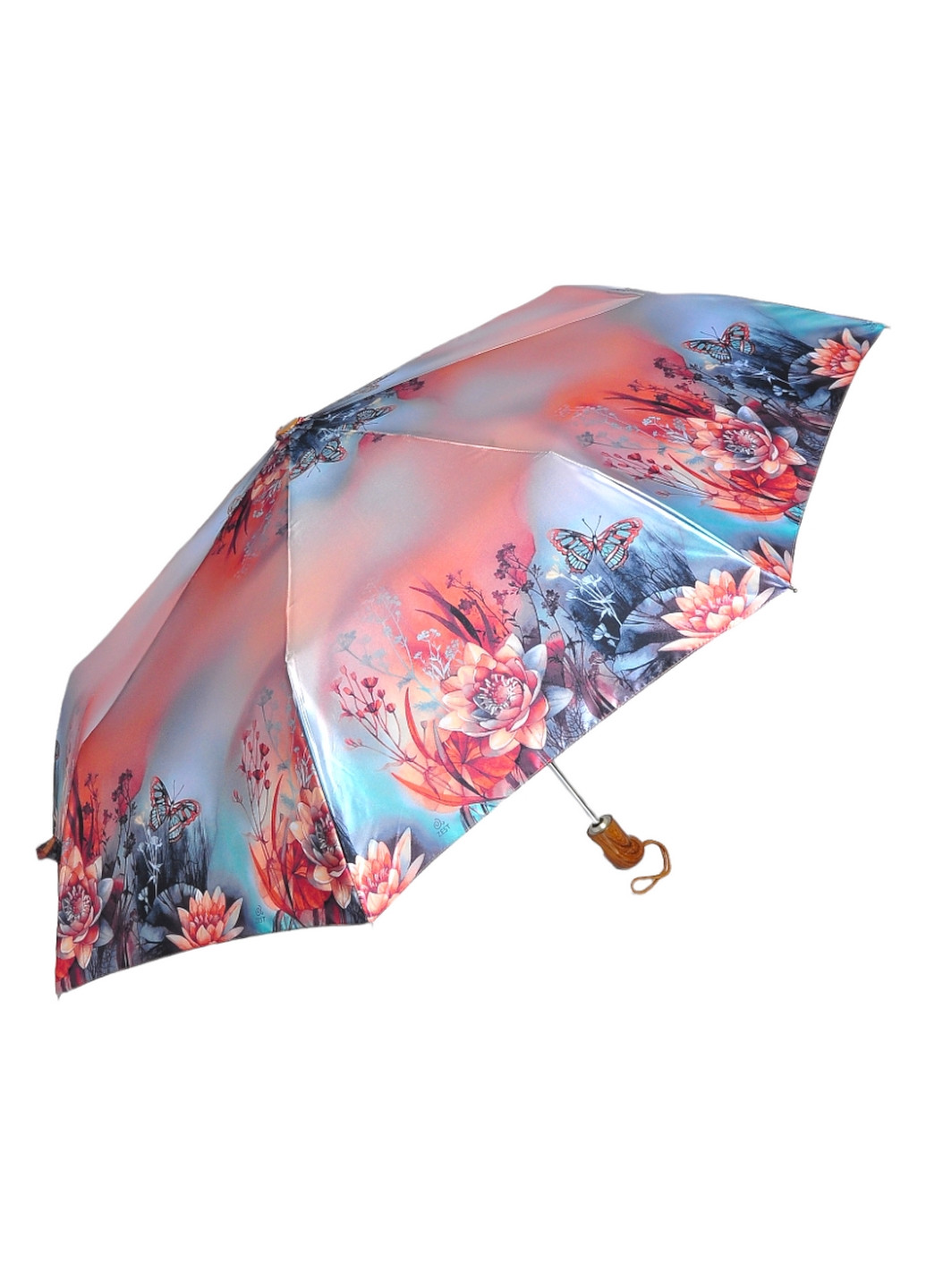 Комбинированный складной женский зонт автомат 100 см Zest (260285760)