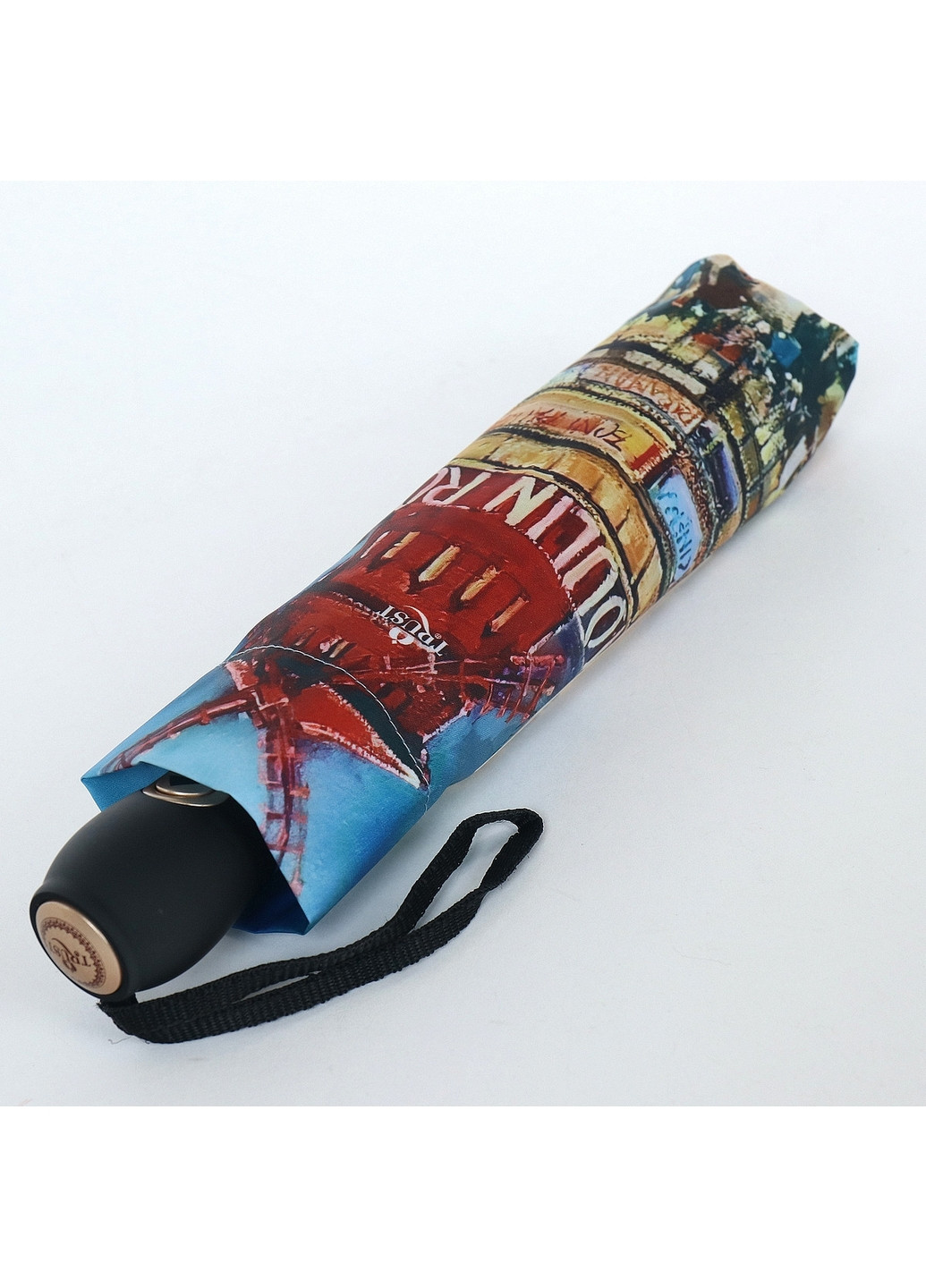 Комбинированный складной женский зонт автомат 102 см Trust (260285432)