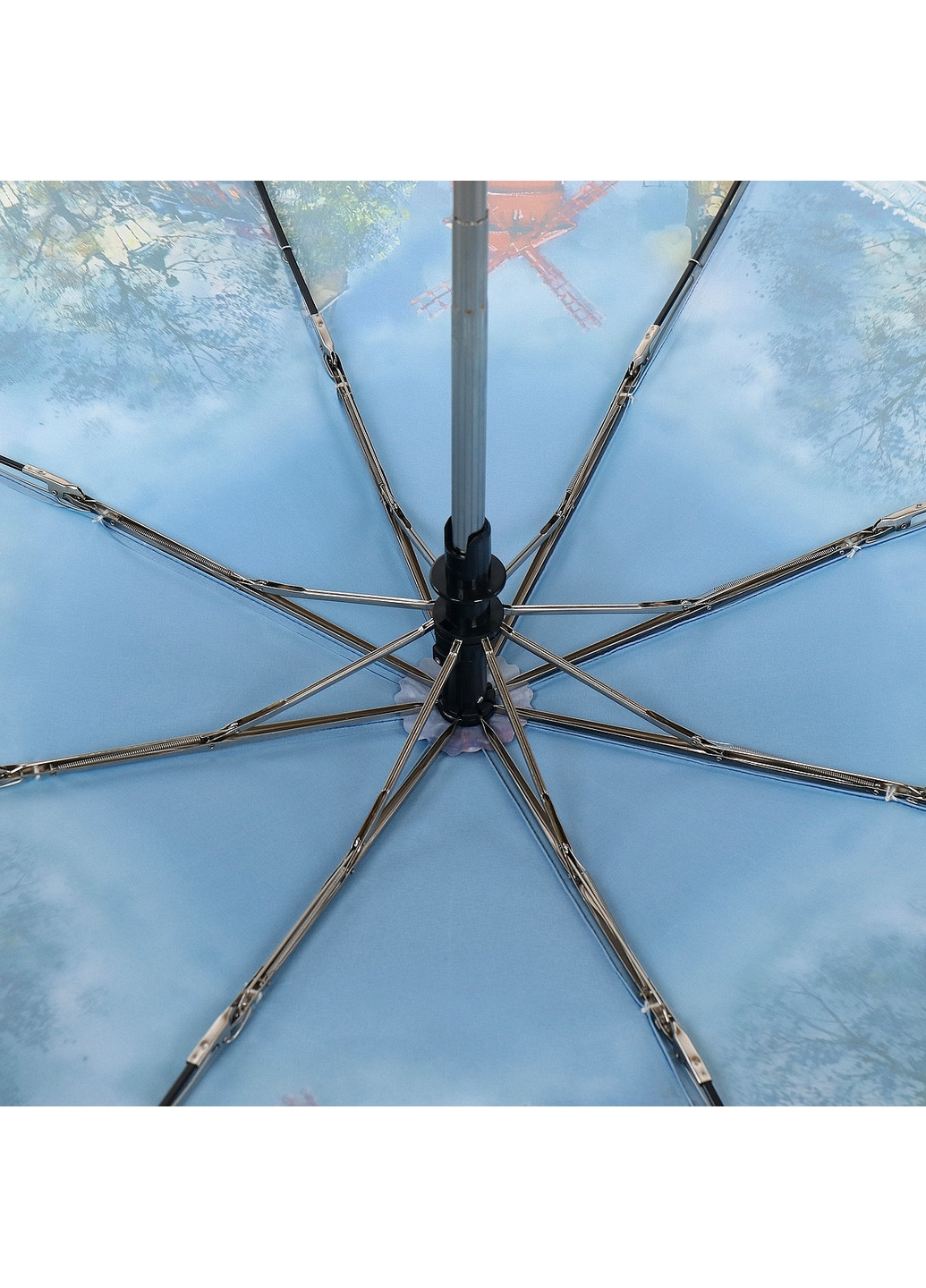 Комбинированный складной женский зонт автомат 102 см Trust (260285432)