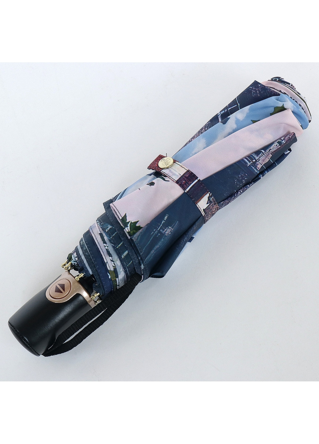 Комбинированный складной женский зонт автомат 102 см Trust (260285430)