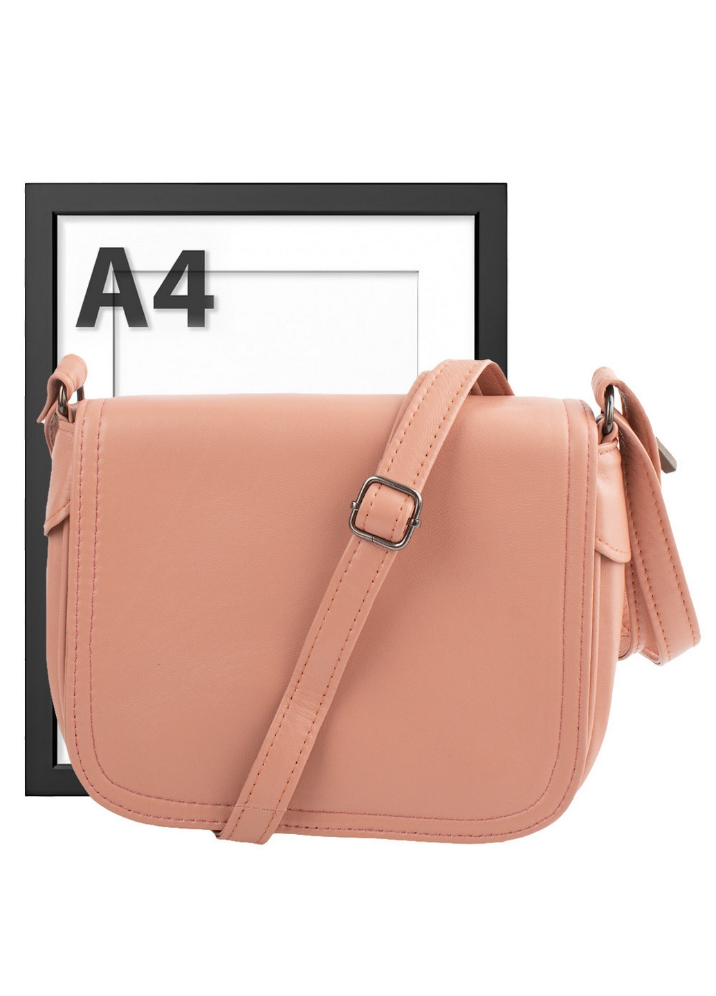 Шкіряна сумка жіноча 22х18х7 см TuNoNa (260285950)