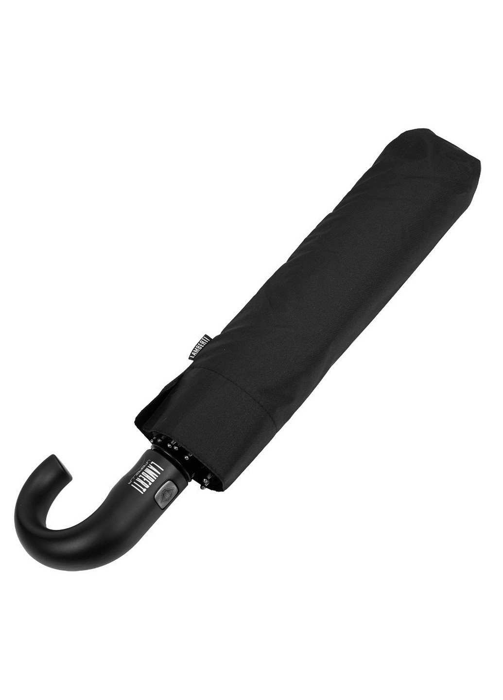 Чёрный складной мужской зонт автомат 120 см Lamberti (260285886)