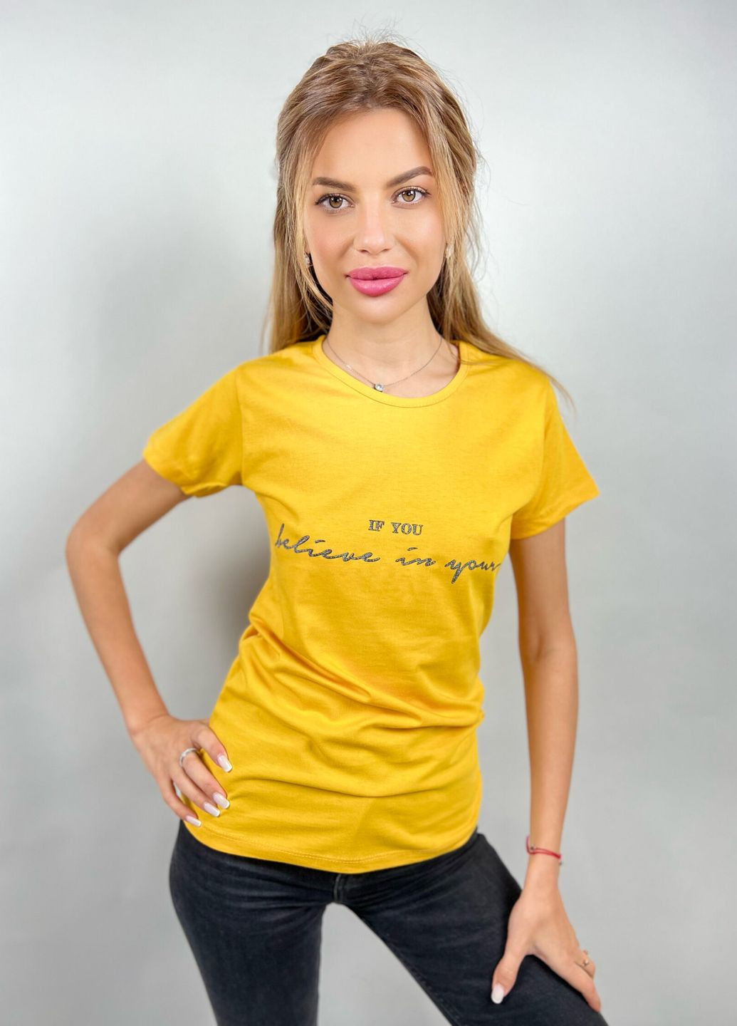 Желтая всесезон футболка Tenkie