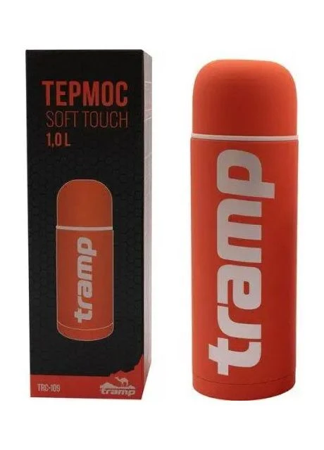Термос Soft Touch 1 л Оранжевый TRC-109-orange Tramp (260341330)