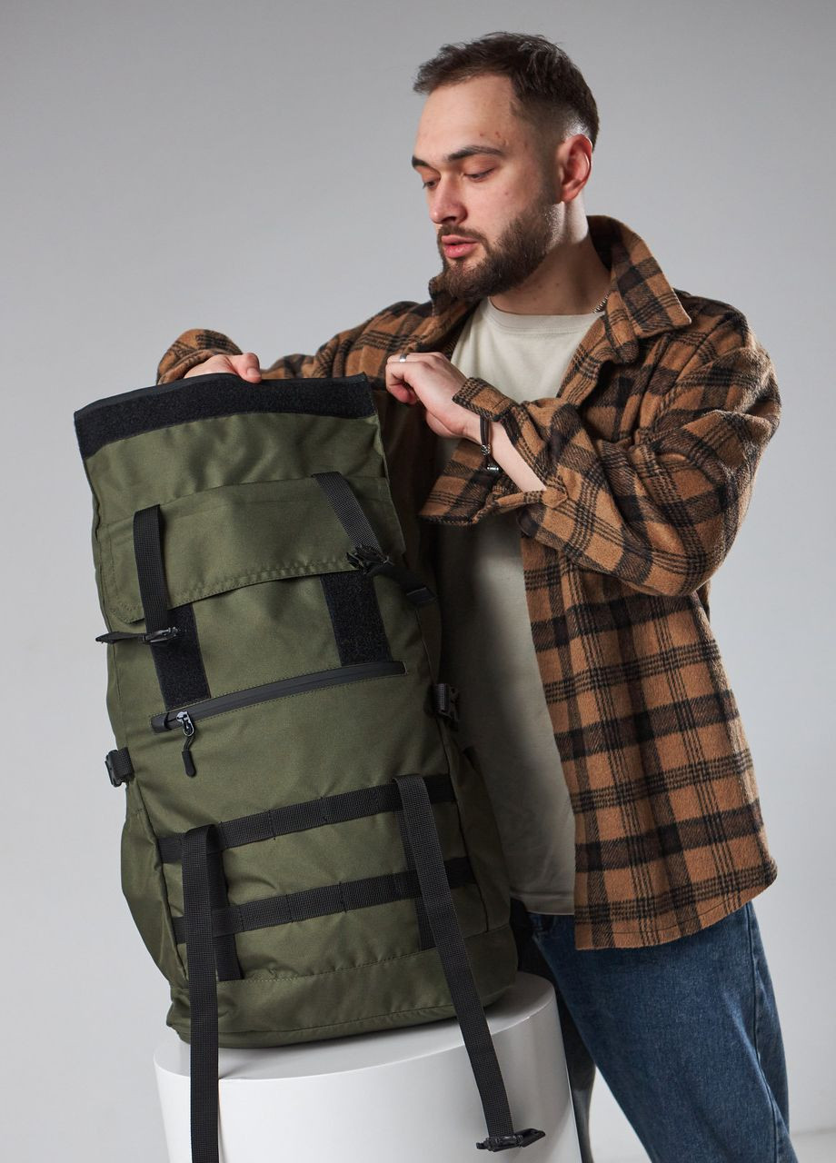 Рюкзак Турист трансформер, супер вариант для путешествий в который влезет все, на 40-70л, цвет хаки No Brand Turist (260341353)