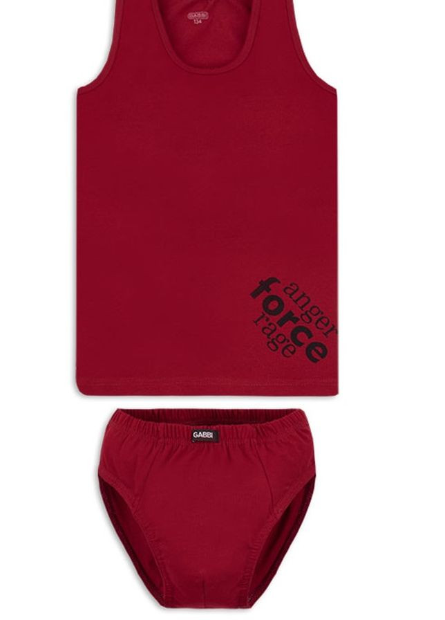Красный демисезонный детский комплект белья для мальчика ктм-20-4 Габби