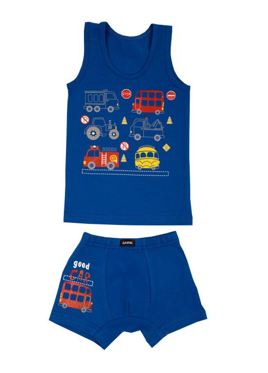 Синий демисезонный детский комплект белья для мальчика ktm-22-1 Габби