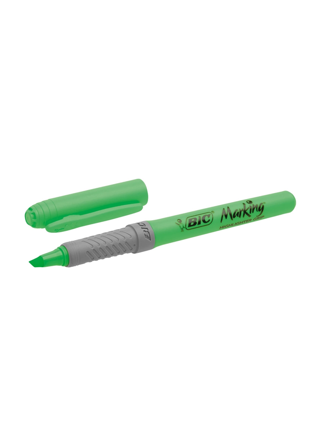 Набір текстових маркерів Highlighter Grip Зелених 12 шт Bic 70330312524 (260342408)