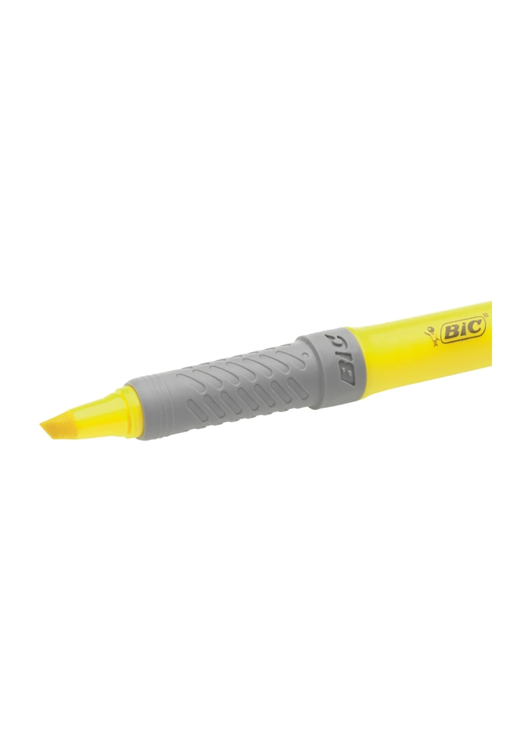 Набор желтых текстовых маркеров Highlighter Grip 12 шт Желтых Bic 70330312555 (260342403)
