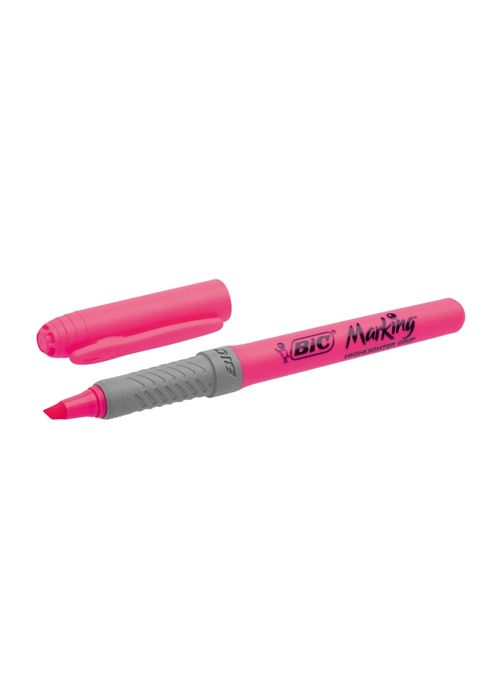Набір маркерів Highlighter Grip Рожевих 12 шт Bic 70330312548 (260342445)