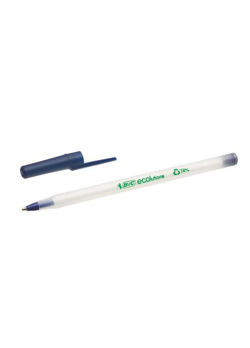 Набір кулькових ручок round stic ecolutions синій (60 шт) Bic 3086123256651 (260342415)