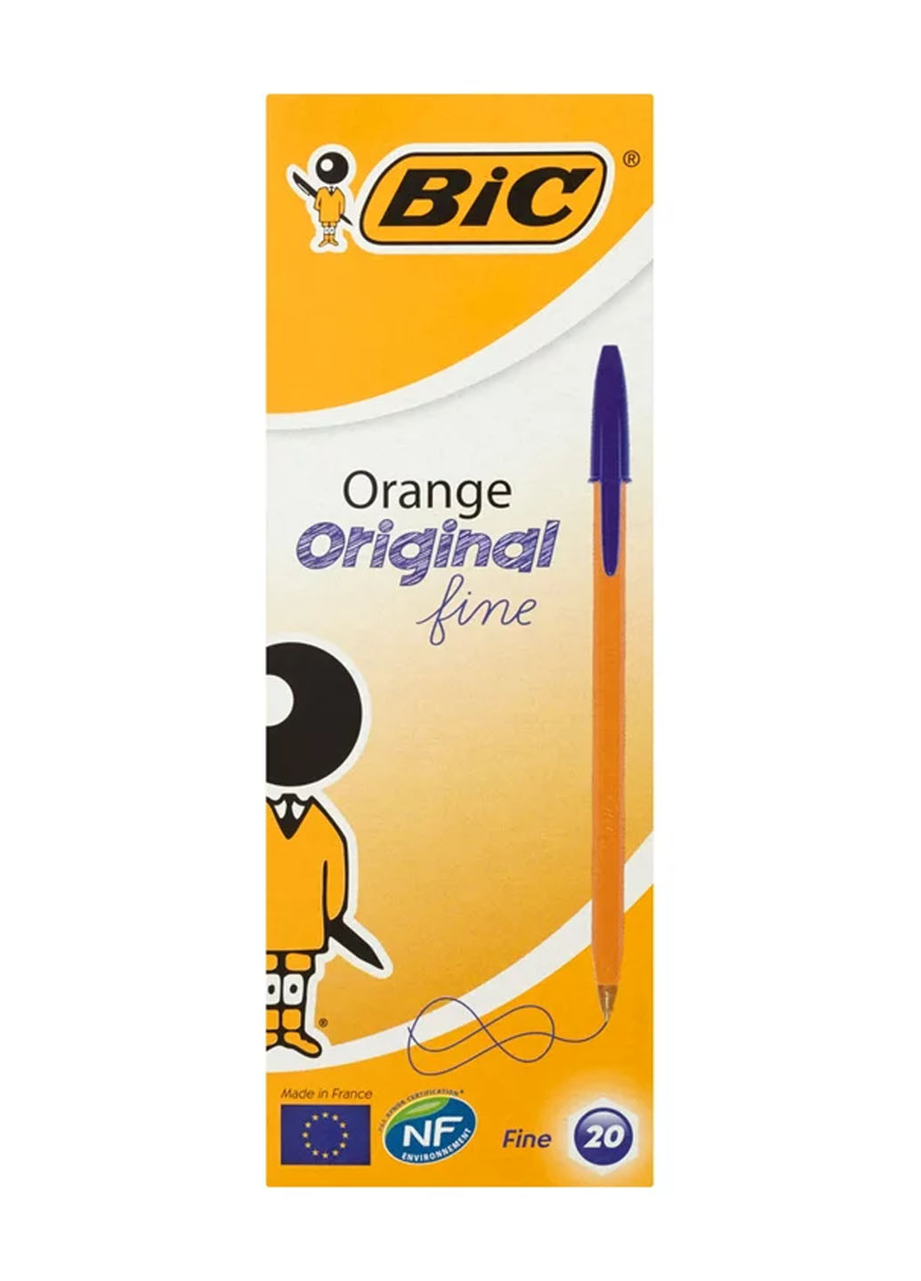 Ручка кулькова orange синя (20шт) Bic 3086121101113 (260342410)