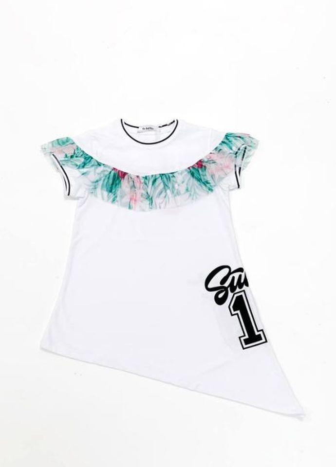 Біла сукня-туніка To Be Too (260356907)