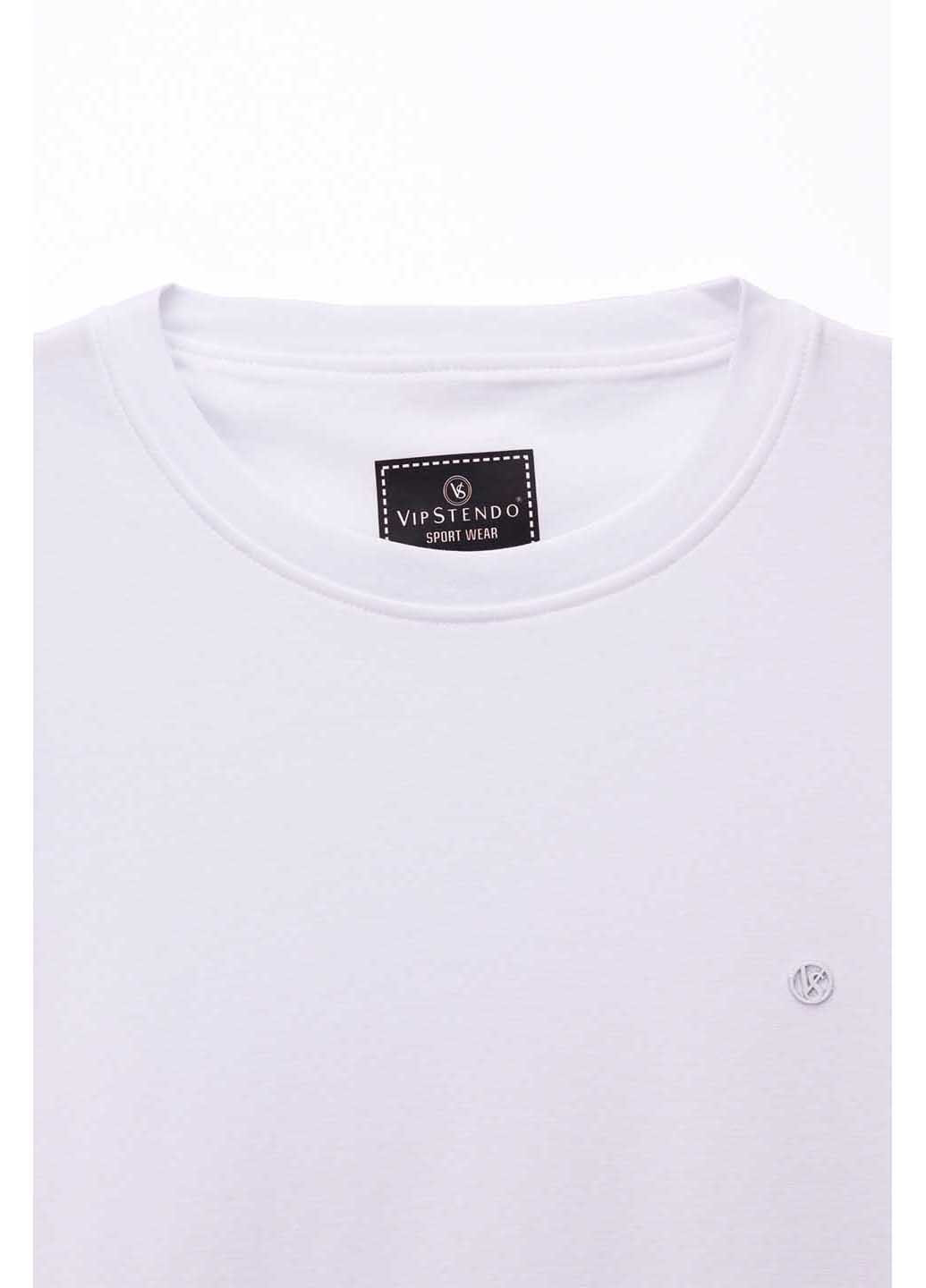 Белая футболка однотонная Stendo