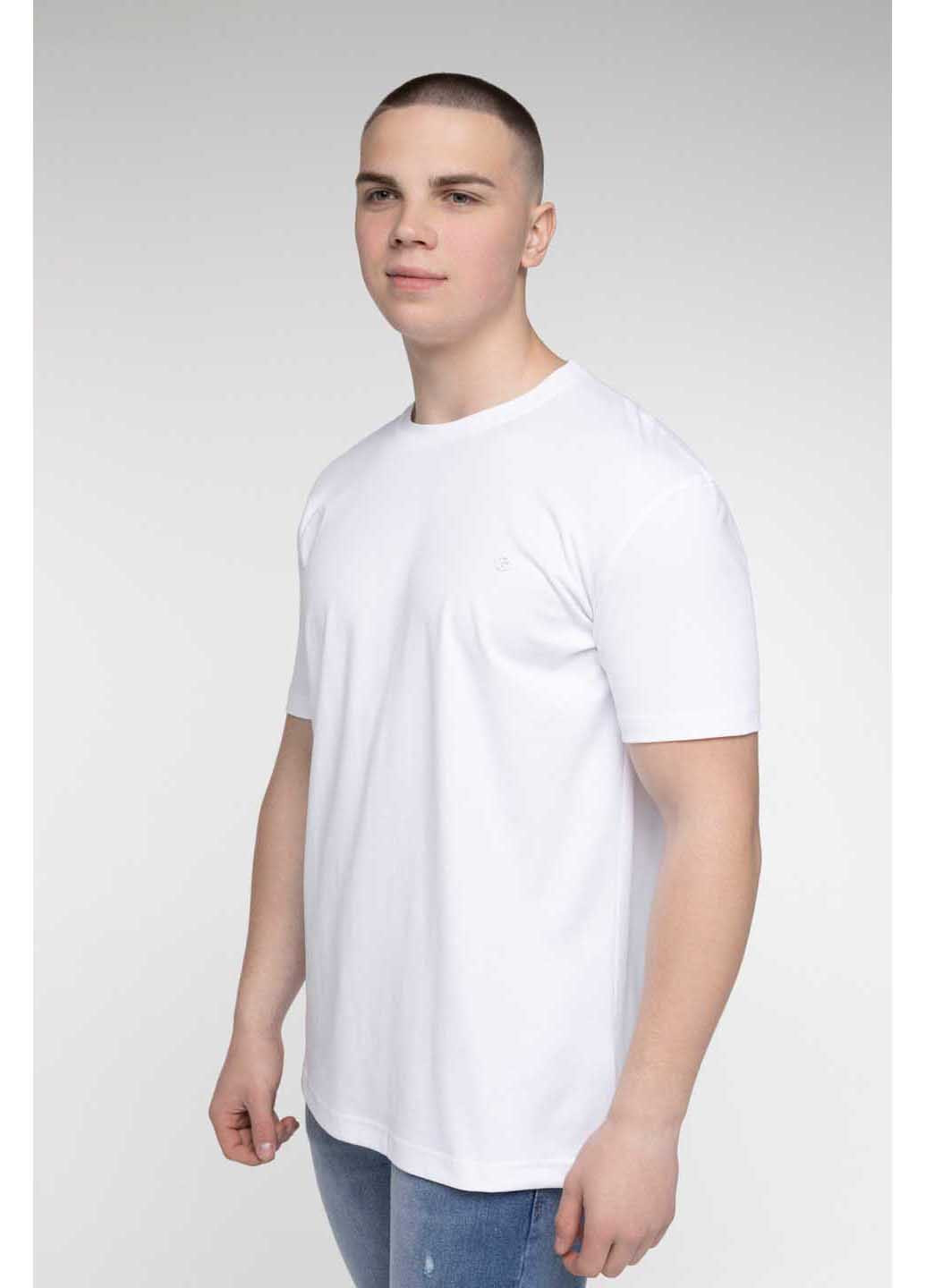Біла футболка однотонна Stendo