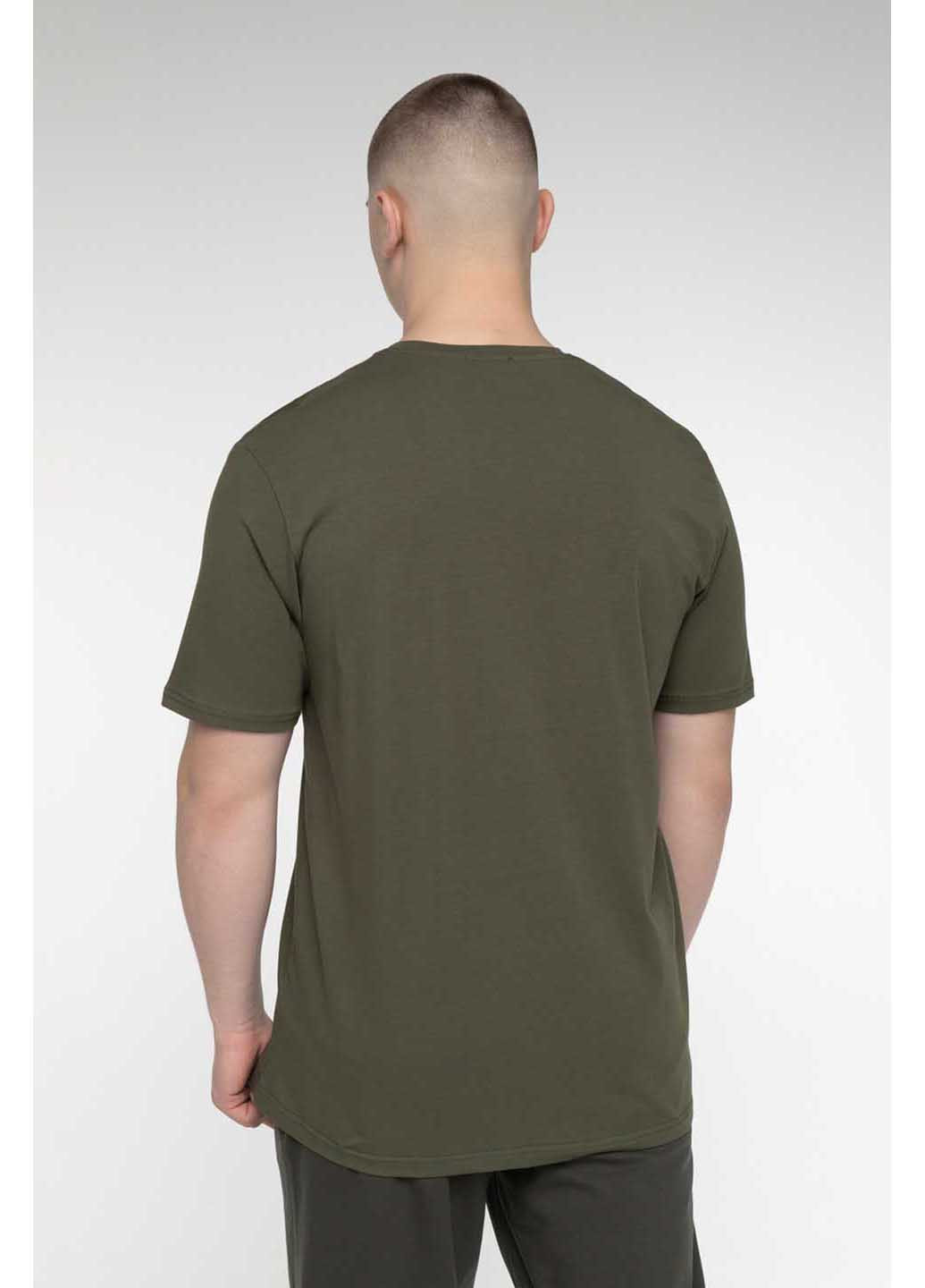Хаки (оливковая) футболка однотонная Hope
