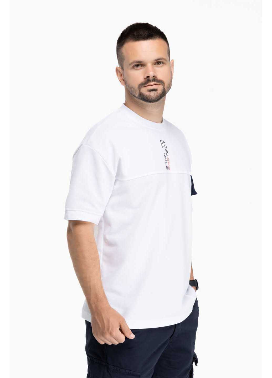 Белая футболка с принтом Tommy Life