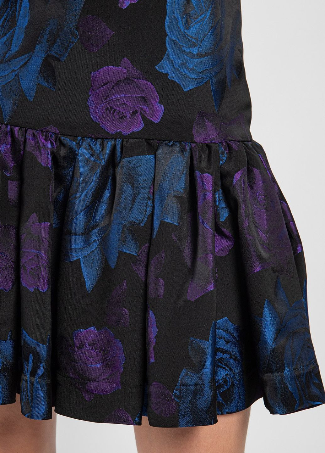 Чорна повсякденний літня сукня MSGM з квітковим принтом