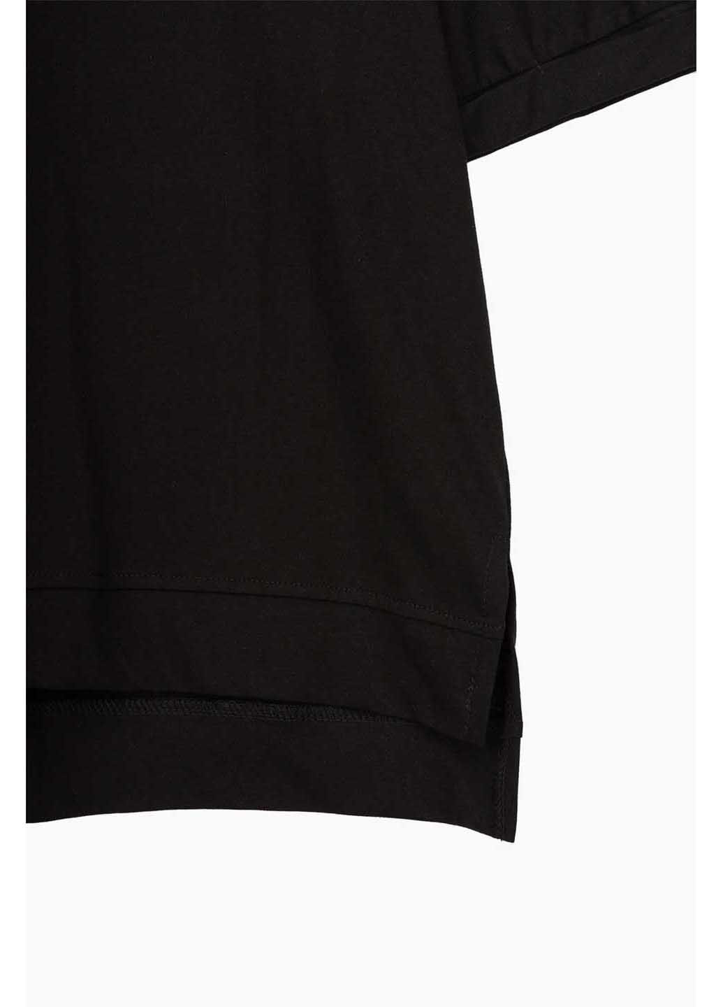 Черная демисезон футболка с принтом Onme