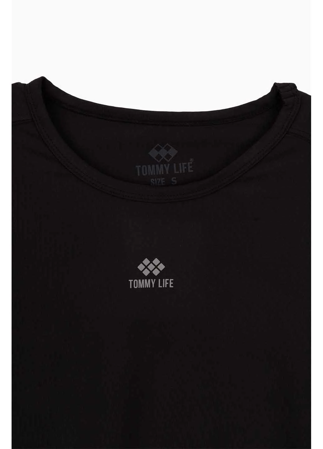 Футболка фитнес однотонная Tommy Life - (260391175)