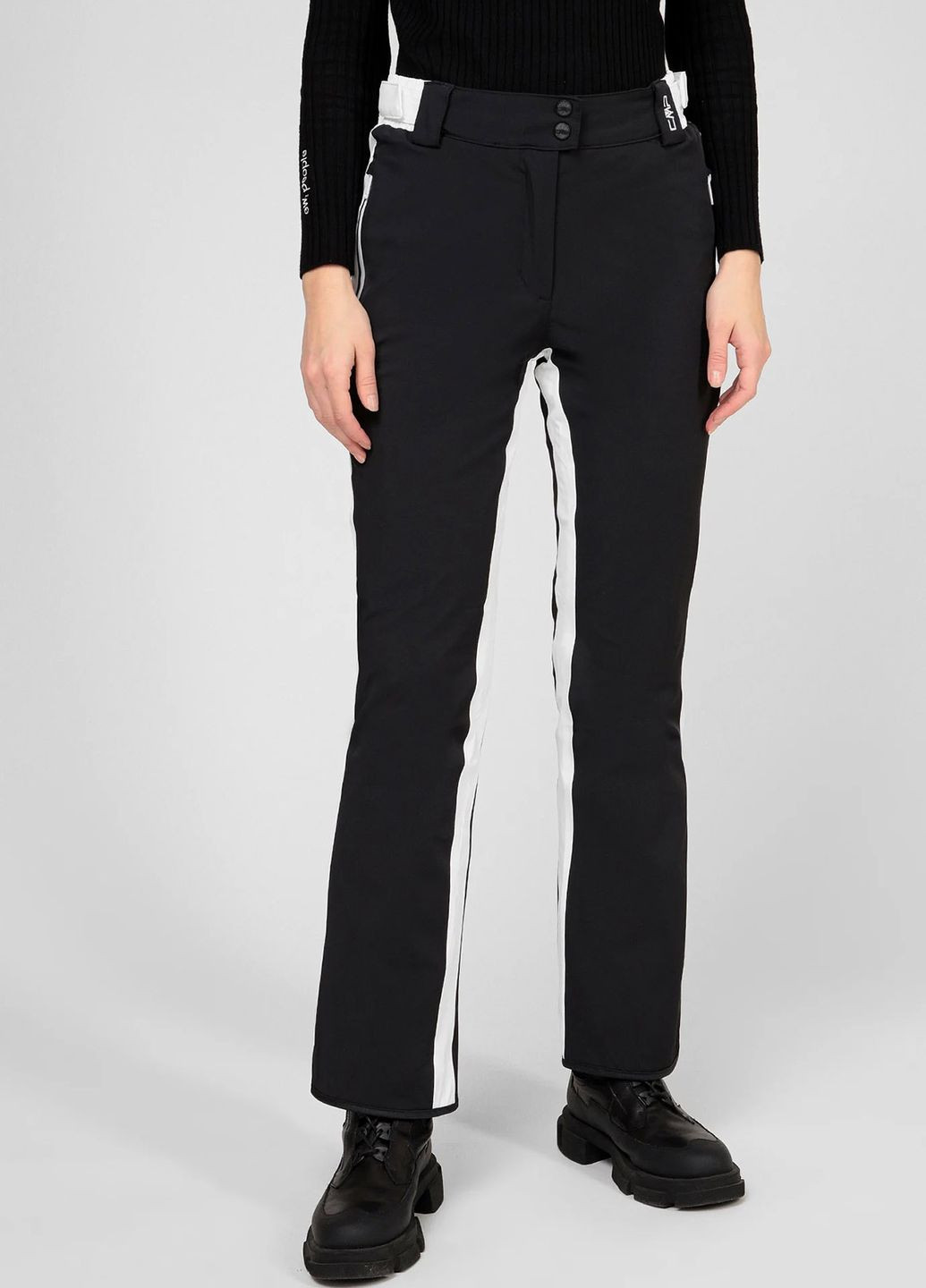 Черные лыжные брюки с лампасами Woman Pant CMP (260362539)