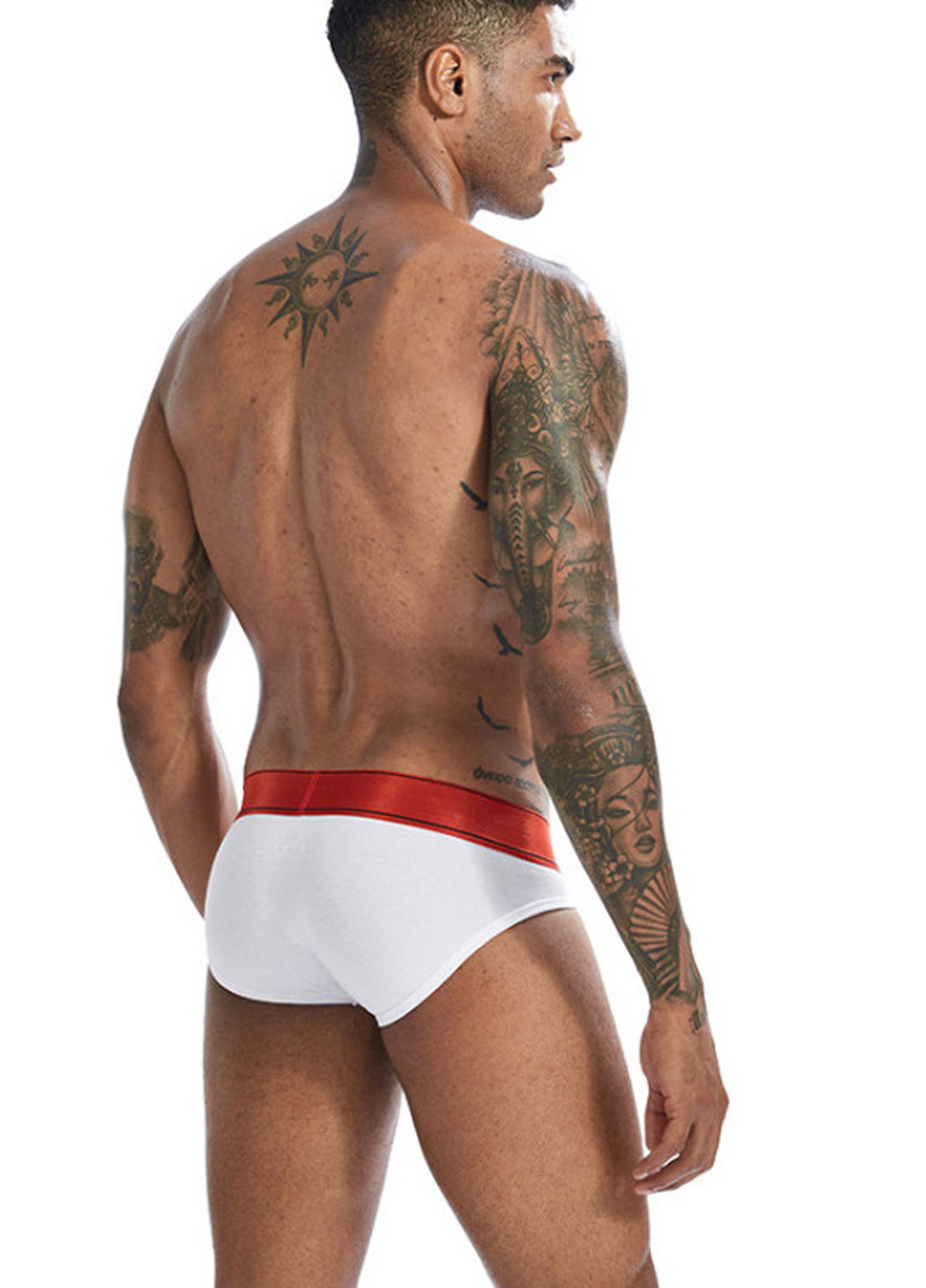 Мужские трусы брифы Белый Брендовые мужские трусы Lanvibum (260360089)