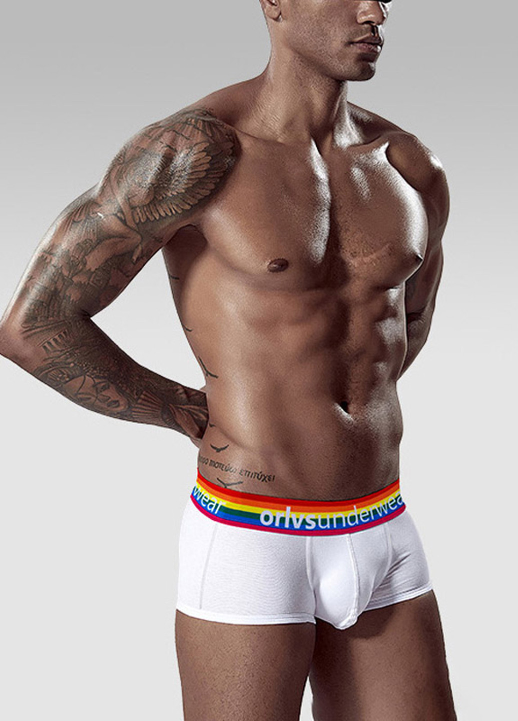 Мужские трусы хипсы Белый Мужские трусы ORLVS (260360123)