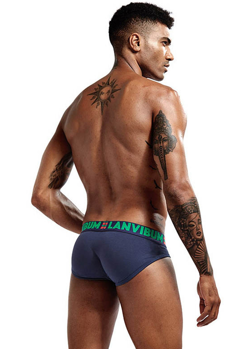Мужские трусы брифы Темно-синий Мужское белье Lanvibum (260360077)