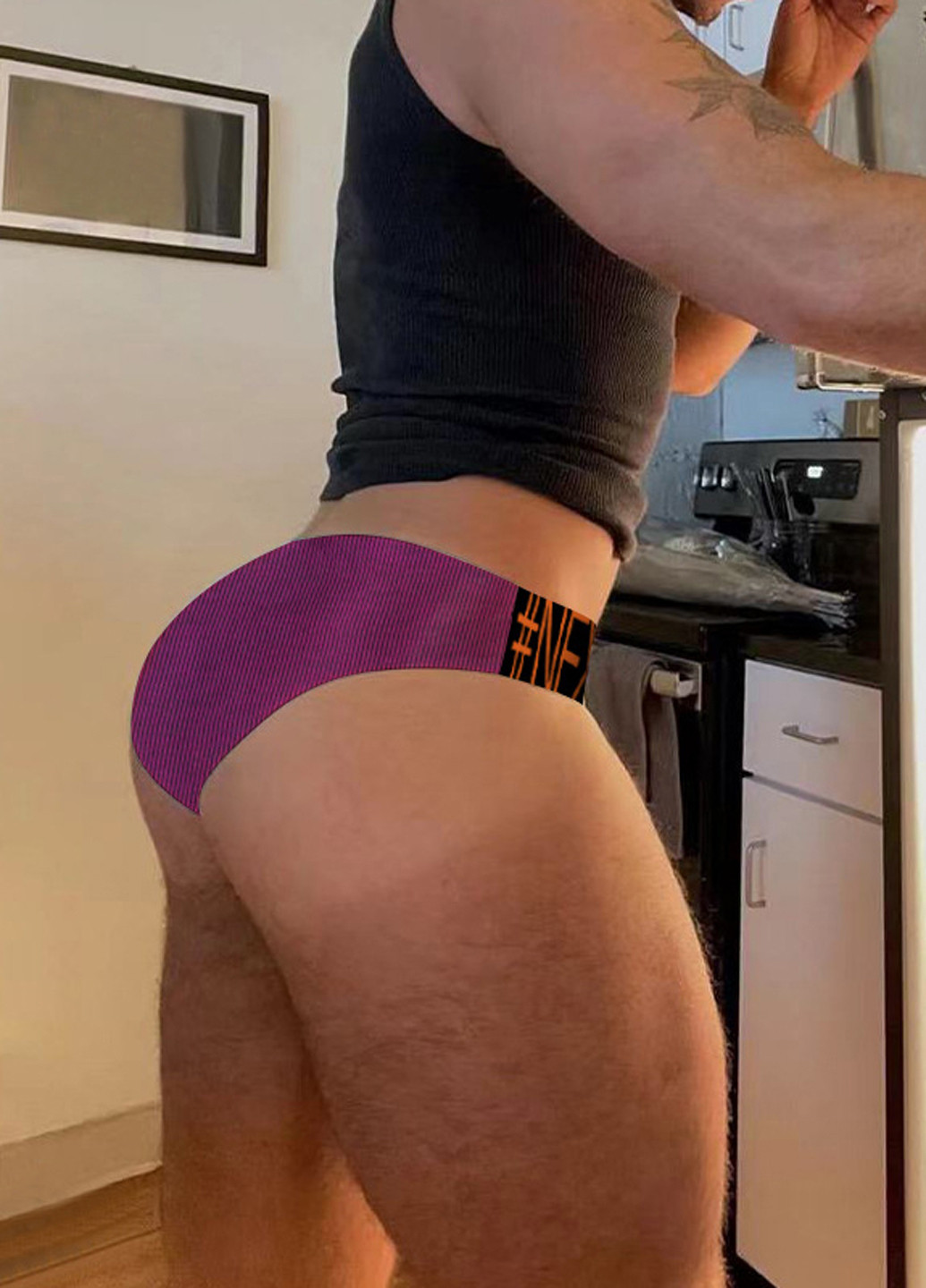 Мужские трусы танга Фиолетовый Мужское нижнее белье ORLVS (260360120)