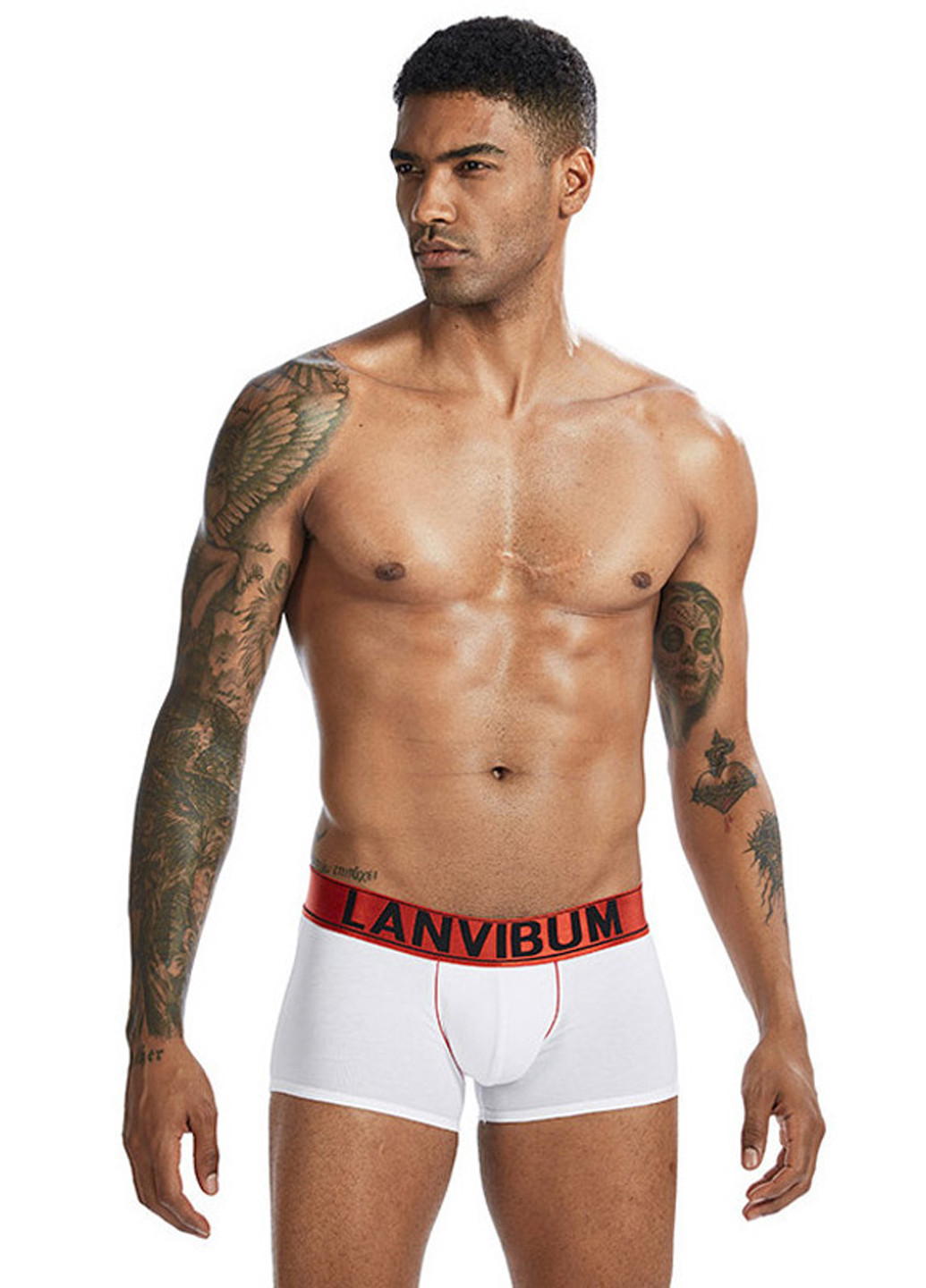 Чоловічі труси хіпси Білий чоловіча білизна Lanvibum (260360642)