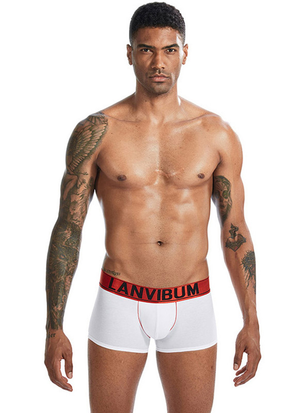 Чоловічі труси хіпси Білий чоловіча білизна Lanvibum (260360642)