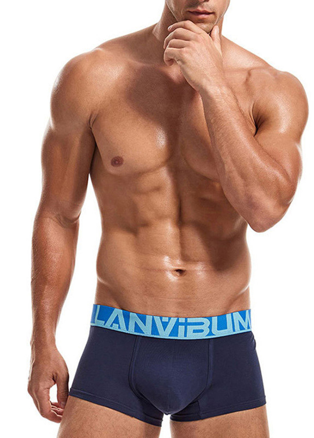 Мужские трусы хипсы Темно-синий Мужские трусы Lanvibum (260360412)