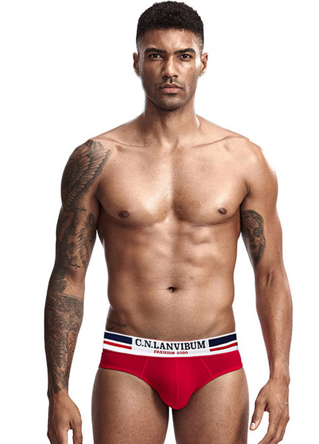 Чоловічі труси брифи Червоний Чоловічі труси Lanvibum (260360428)