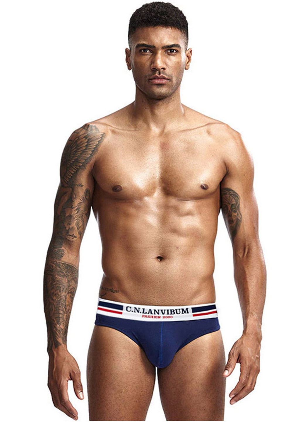 Мужские трусы брифы Темно-синий Мужское нижнее белье Lanvibum (260360085)