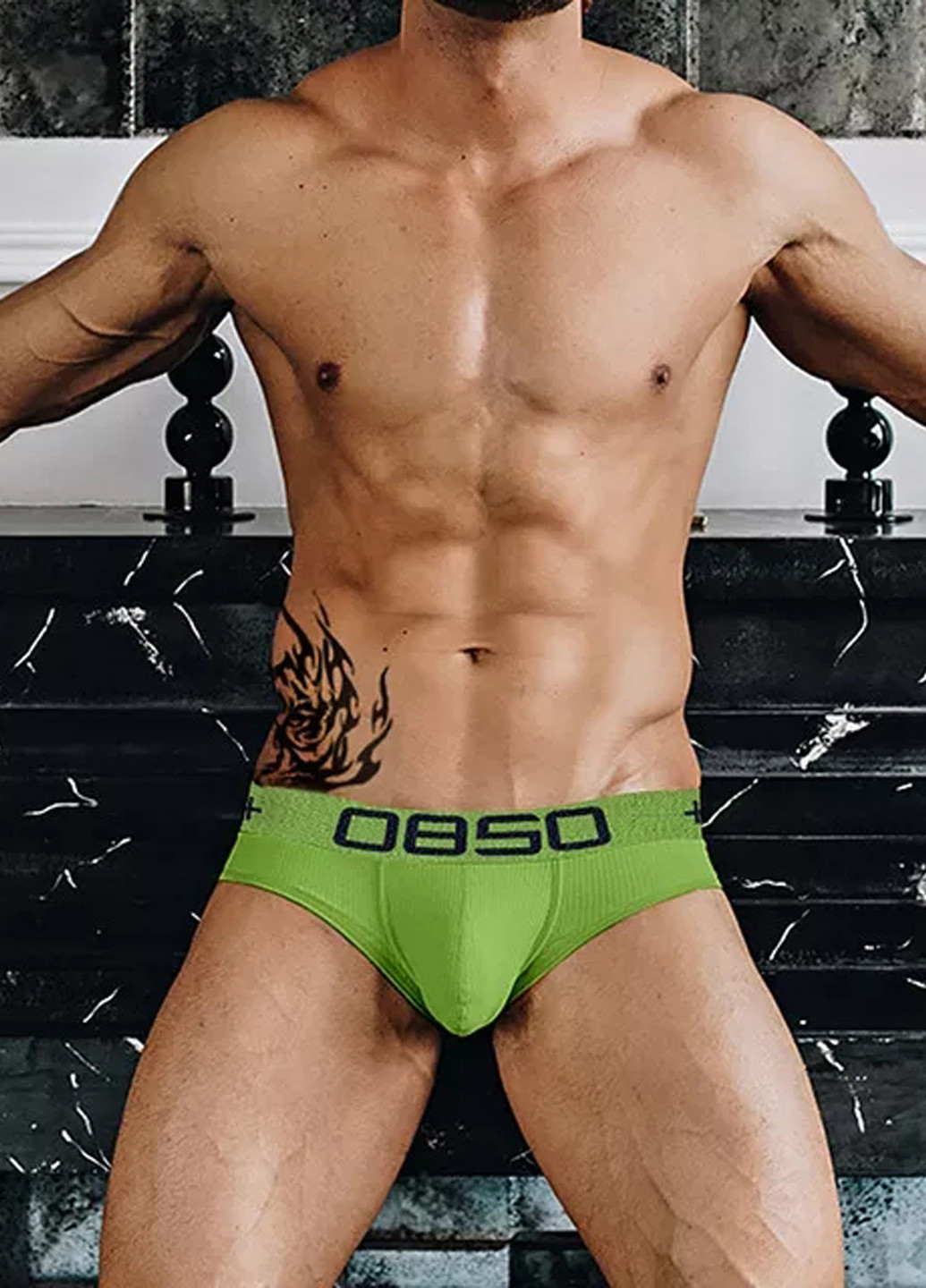 Мужские трусы брифы Зеленый Мужские трусы 0850 (260360559)