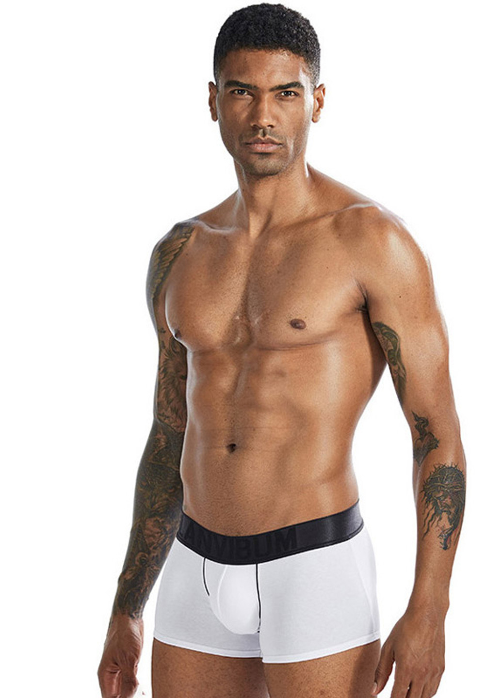 Мужские трусы хипсы Белый Мужское нижнее белье Lanvibum (260360075)