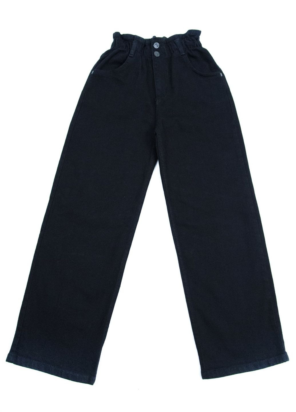 Джинси для дівчаток широкі чорні Altun Палаццо (260395355)