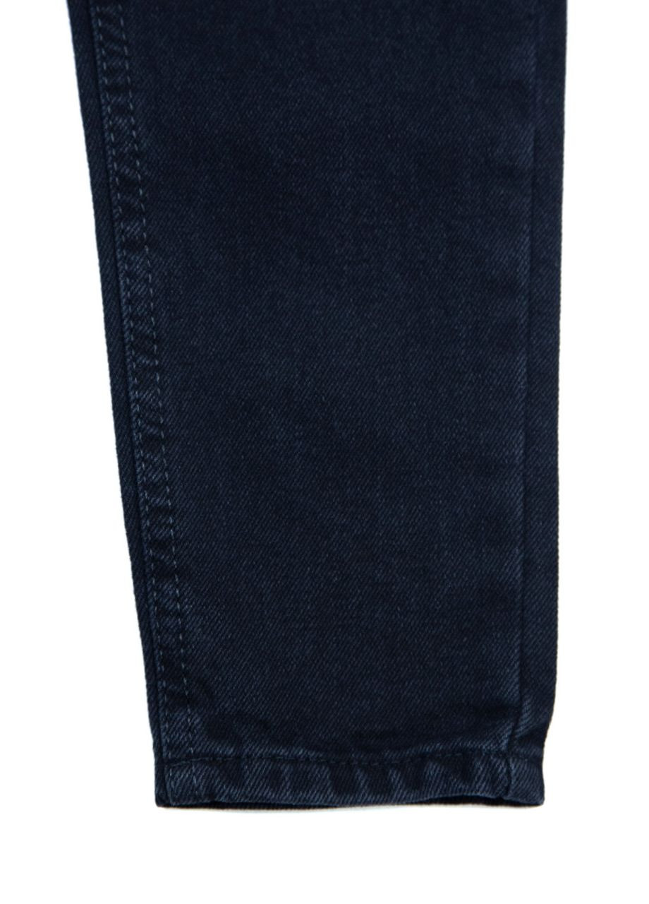 Черные демисезонные мом фит джинсы для девочек черные мом с резинкой JEANSclub