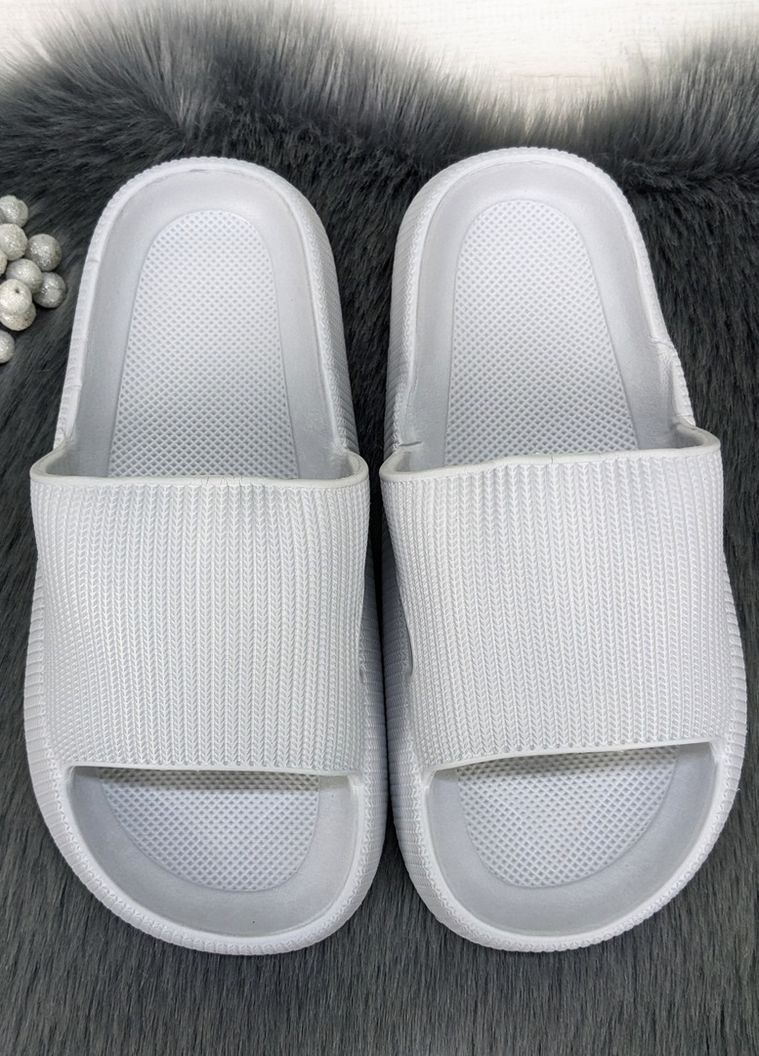 Серые женские шлепанцы сланцы пена Deshman