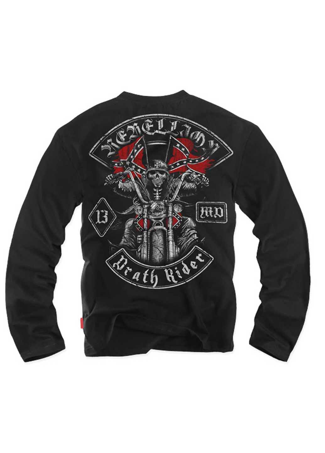 Лонгслів Death Rider Dobermans Aggressive чорний кежуали