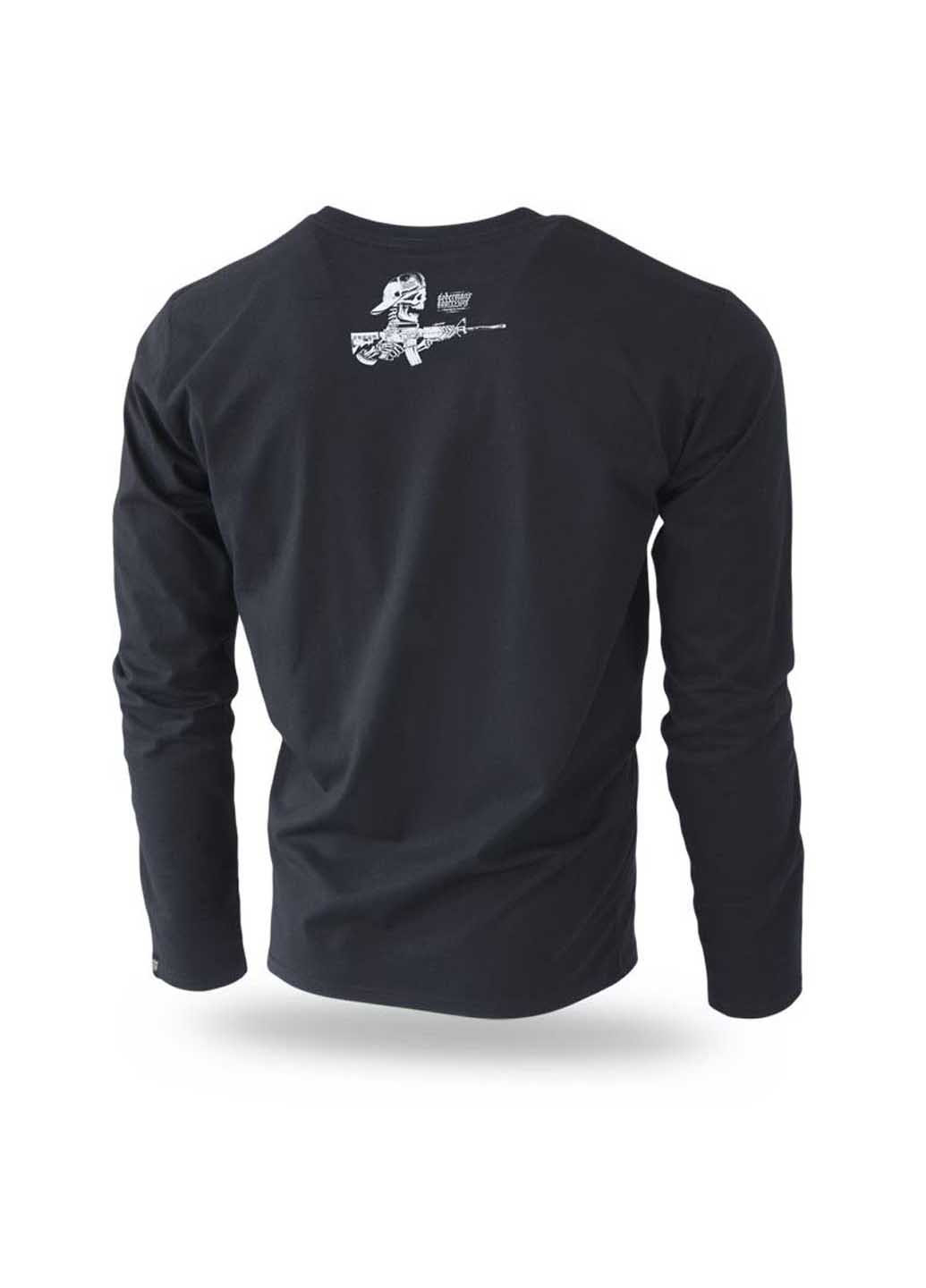 Черный демисезонный кэжуал лонгслив Dobermans Aggressive