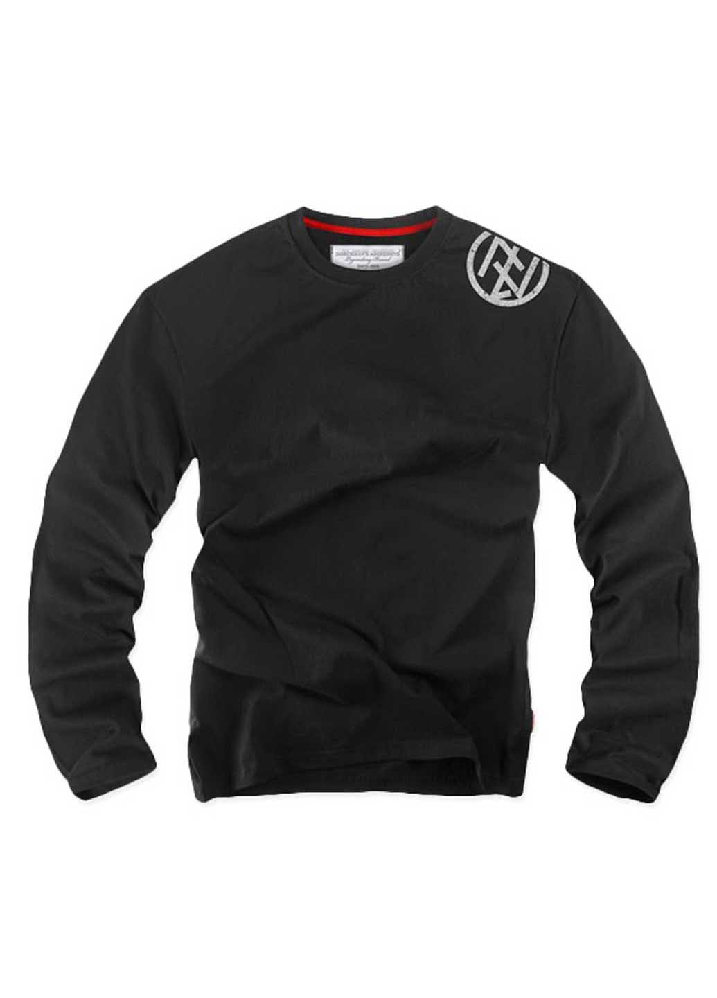 Черный демисезонный кэжуал лонгслив Dobermans Aggressive