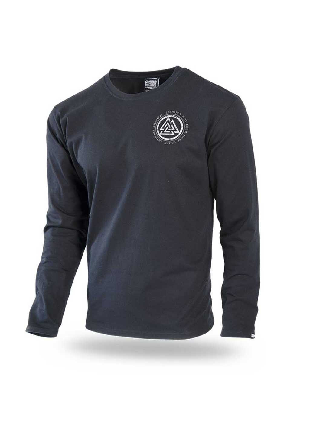 Черный демисезонный кэжуал лонгслив Dobermans Aggressive