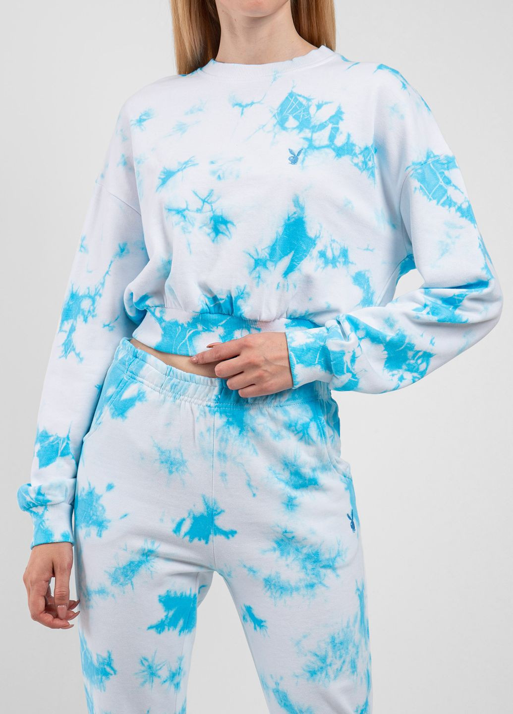 Синій світшот Playboy однотонний (260391719)