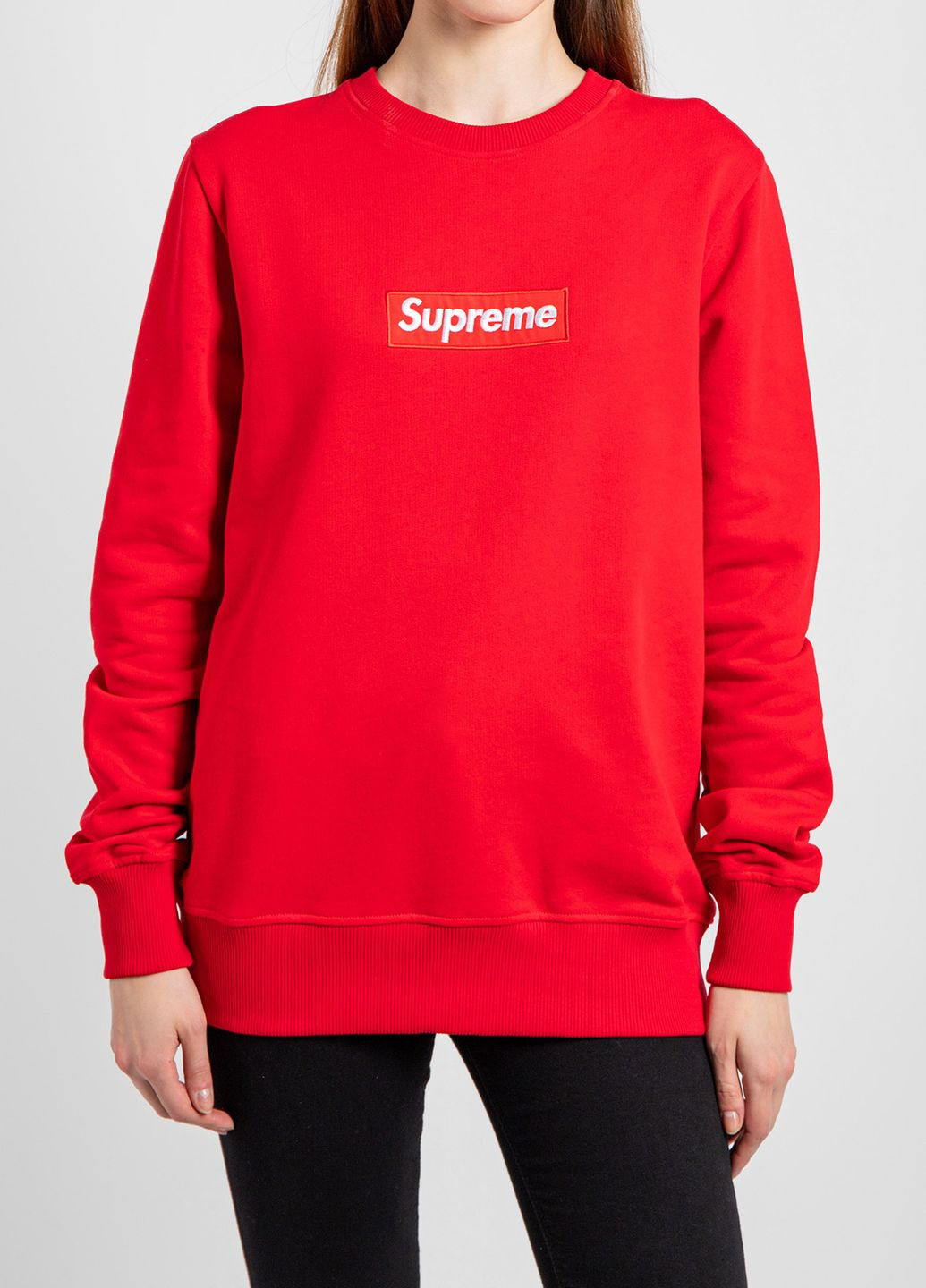 Червоний світшот Supreme Spain однотонний (260391709)