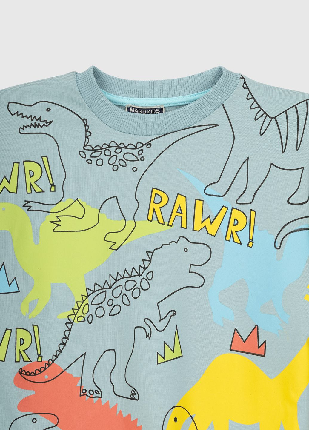 Mago свитшот голубой повседневный