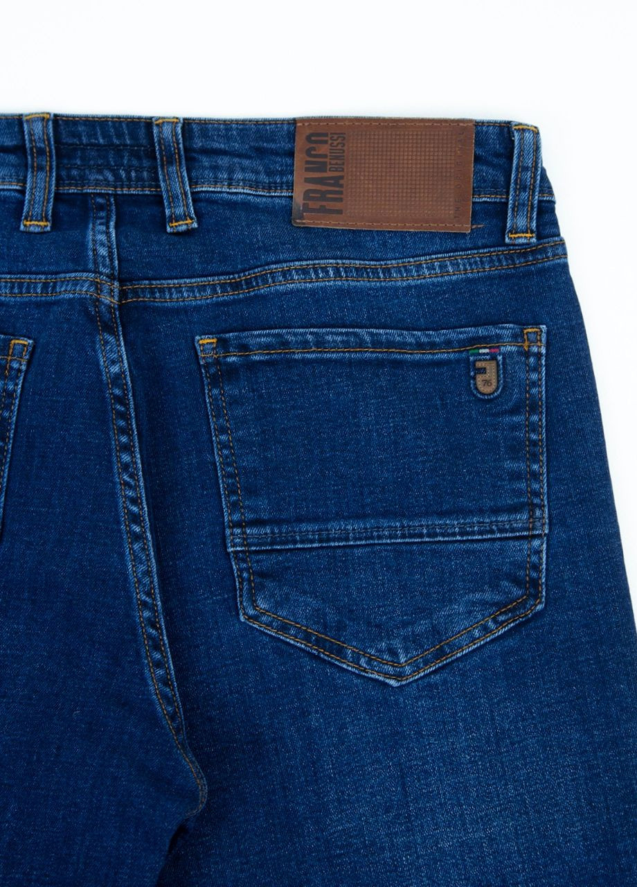 Синие демисезонные прямые джинсы мужские прямые синие 36 длина Прямая FRANCO BENUSSI