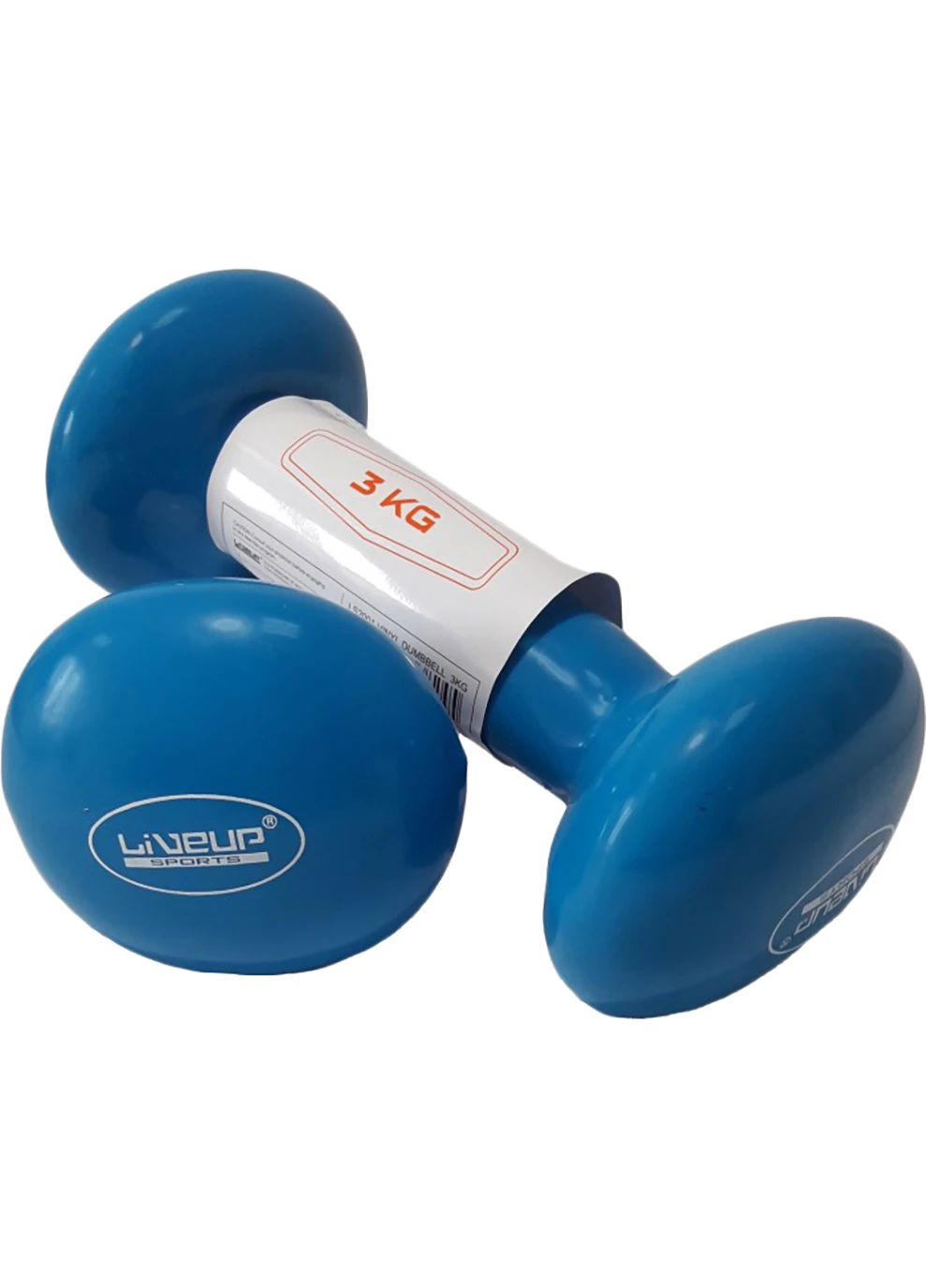 Гантелі вінілові пара Vinyl Dumbbell Egg Head 2х3кг LiveUp (260597536)